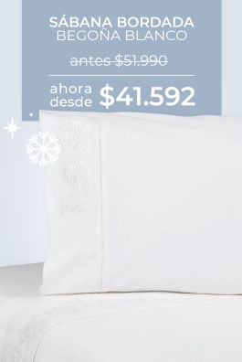 Sábana Bordada Begoña Blanco
