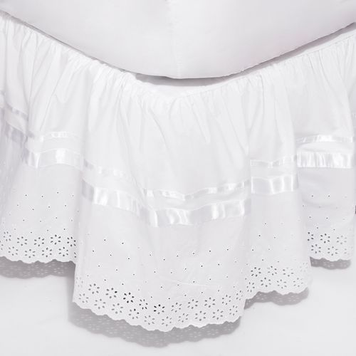 Faldón Clásico Broderie Blanco 220 Hilos