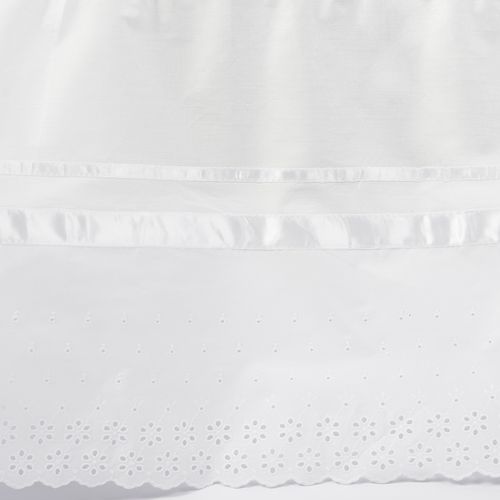 Faldón Clásico Broderie Blanco 220 Hilos