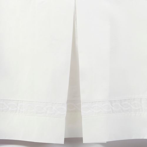 Faldón Básico Trenza Blanco 220 Hilos