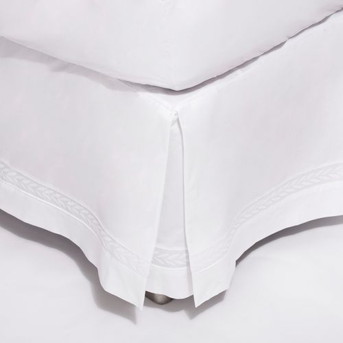 Faldón Básico Espiga Blanco 220 Hilos