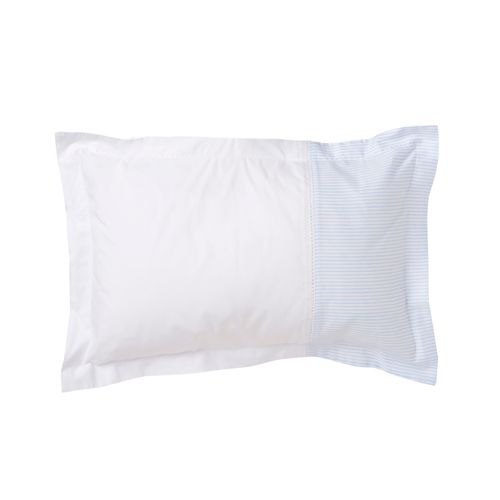 Cojín Bebé Estampado Básico Celeste 220 Hilos 30x45cm