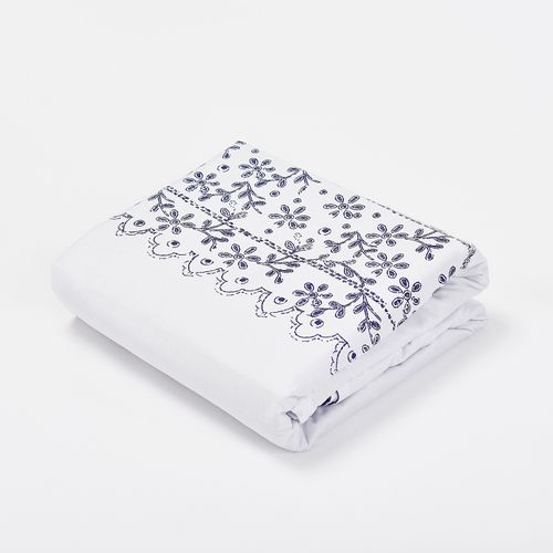 Cubreplumón Estampado Blue Azul 300 Hilos