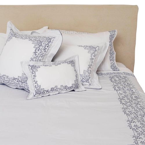 Cubreplumón Estampado Blue Azul 300 Hilos