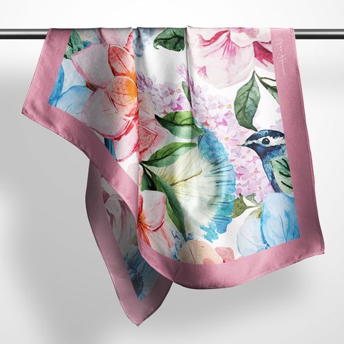 Pañuelo Pet Estampado Pajarito 120x120cm