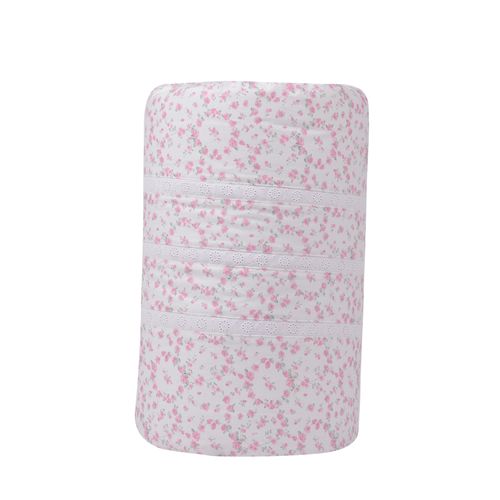 Set Plumón Bebé Estampado Hellen Rosado 220 Hilos Cuna