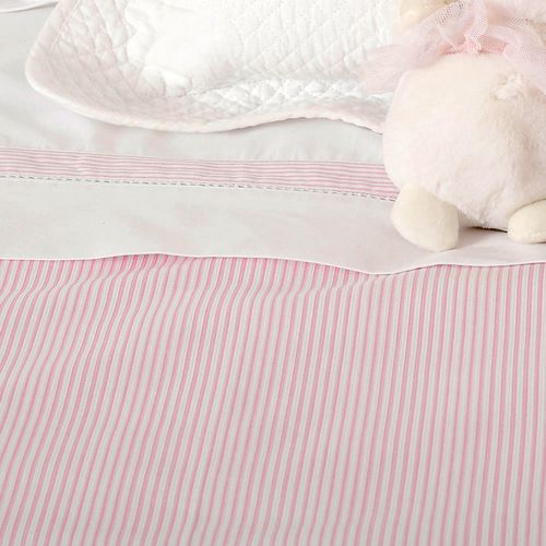 Plumón Bebé Estampado Básico Rosa Cuna