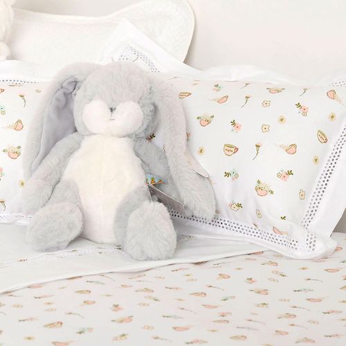 Plumón Bebé Estampado Tazas Rosa Cuna