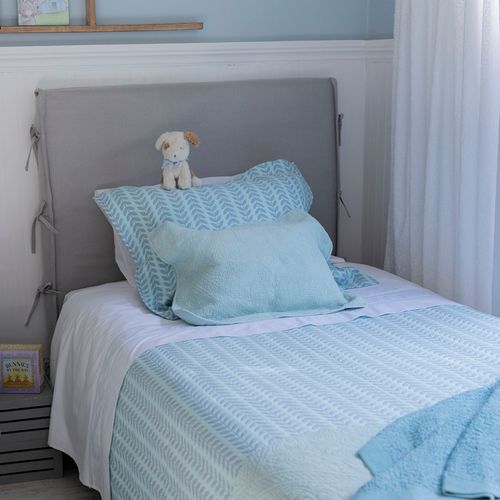 Cubrecama Kids Jacquard Espiga Celeste