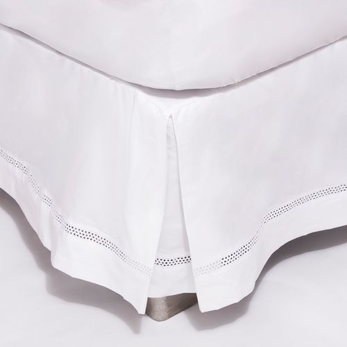 Faldón Clásico Broderie Premium Blanco 220 Hilos