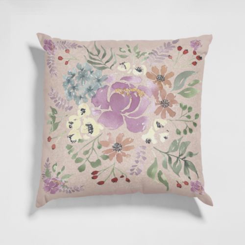 Funda de Cojín Estampado Bloom Damasco 45x45cm