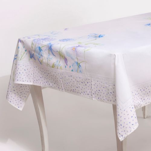 Mantel Estampado Gilian Blanco + Servilletas