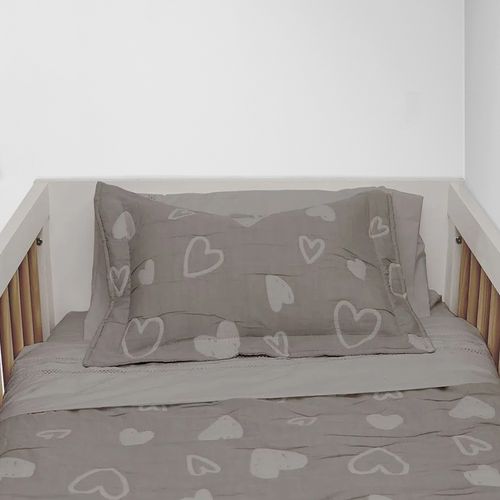 Cubrecama Bebé Jacquard Agatha Gris