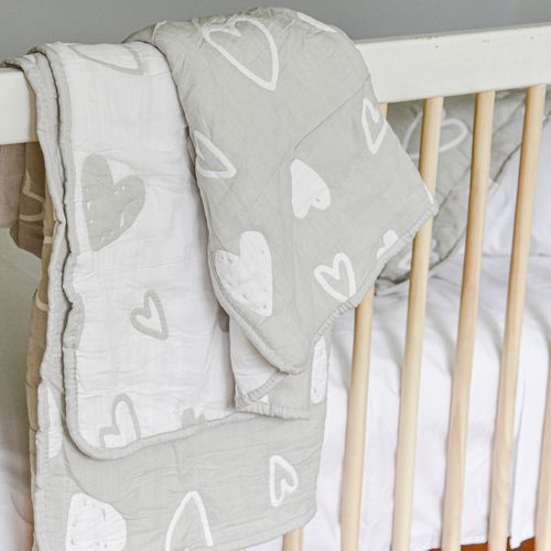 Cubrecama Bebé Jacquard Agatha Gris