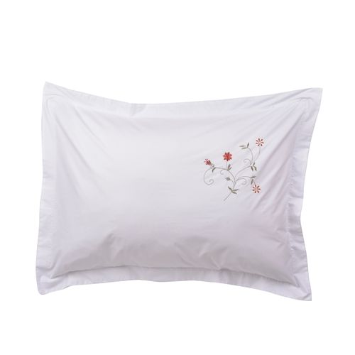 Set Fundas Bordada Florencia Rosa 220 Hilos 50x70cm