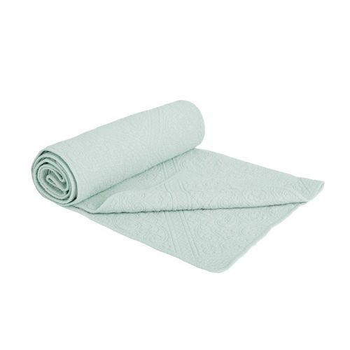 Piecera Quilt Stone Verde Agua
