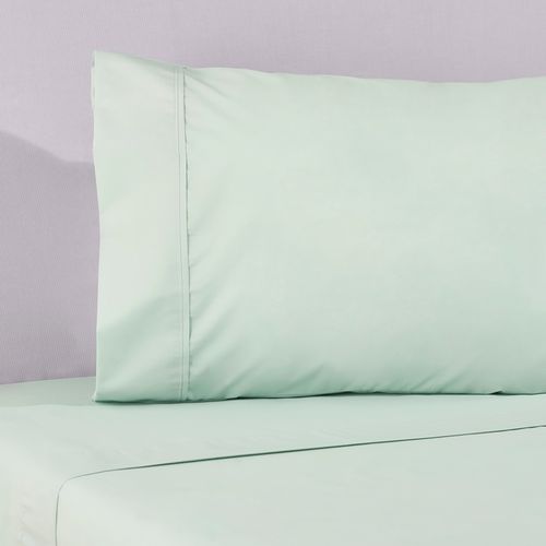Set Sábana Lisa Verde Pastel 220 Hilos