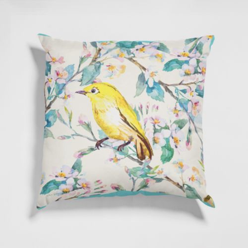 Funda de Cojín Estampado Garden Pajarito 45x45cm