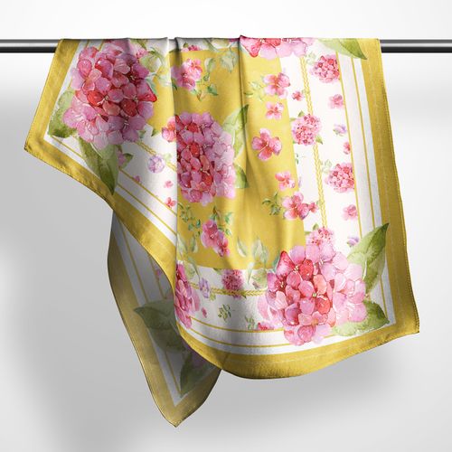 Pañuelo Pet Sweet Hortensia Fucsia 120x120cm