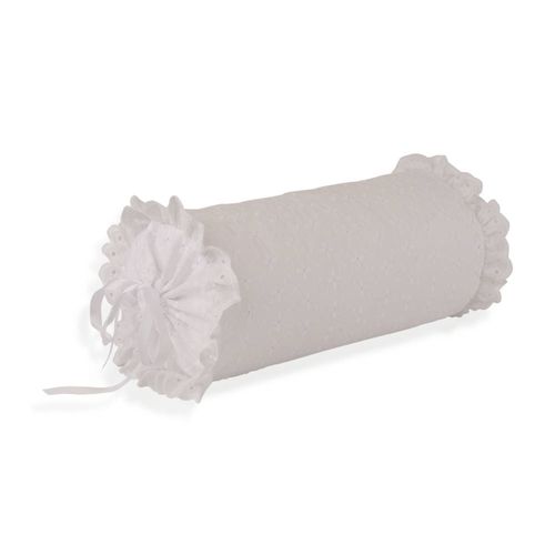 Cojín Clásico Broderie Blanco 220 Hilos 35x16cm