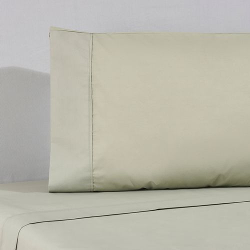 Set Sábana Lisa Verde Salvia 220 Hilos