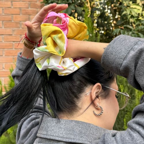 Maxi Scrunchie PET Sweet Hortensia Fucsia