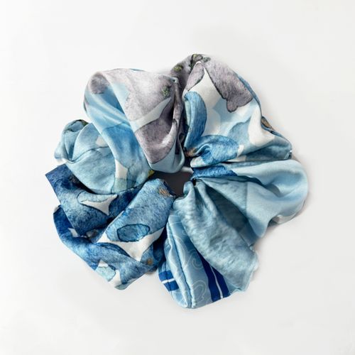 Maxi Scrunchie PET Hortensias Azul