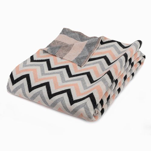 Manta Tejida ZZ Peach 170x130cm