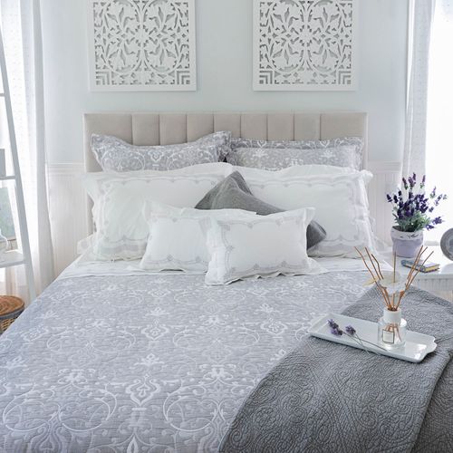 Cubrecama Jacquard Luberon Gris