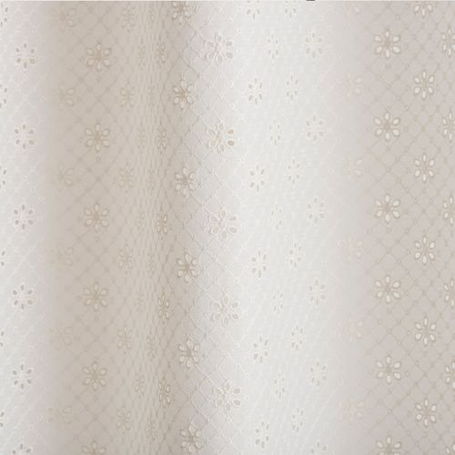 Cortina de Baño Broderie Premium Primavera Crudo