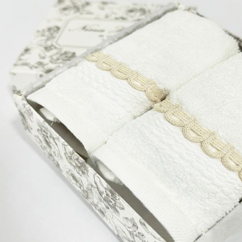 Set Toallas Algodón Básica Blanco