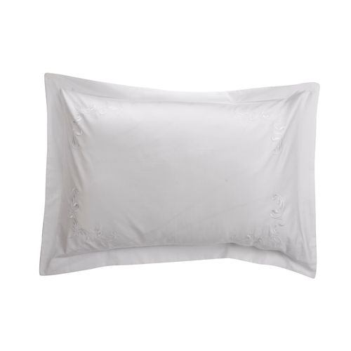 Set Fundas Bordada Amelie Blanco 300 Hilos 50x70cm