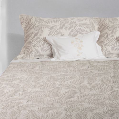 Cubrecama Jacquard Palm Café