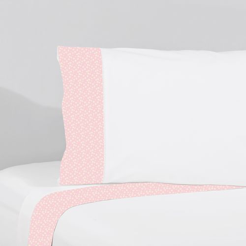 Set Sábana Estampada Rositas Rosa 220 Hilos