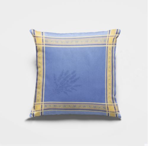 Cojín Jacquard Francés Azul 50x50cm