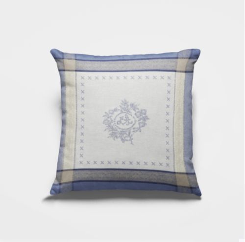 Cojín Jacquard Francés Azul 50x50cm