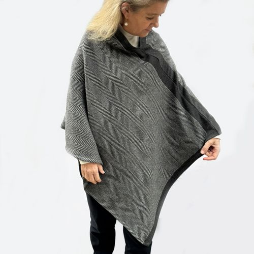 Capa Algodón Chevron Gris