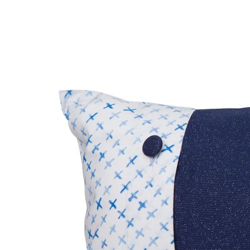 Cojín Kids Estampado Shibori Azul 220 Hilos 30x45cm