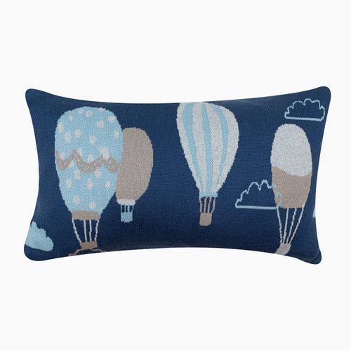 Cojín Bebé Tejido Globo Azul 30x50cm