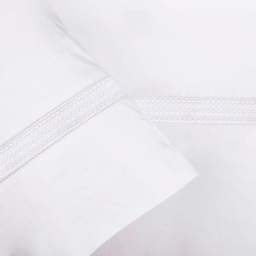 Set Sábana Básica Tres Espigas Blanco 220 Hilos