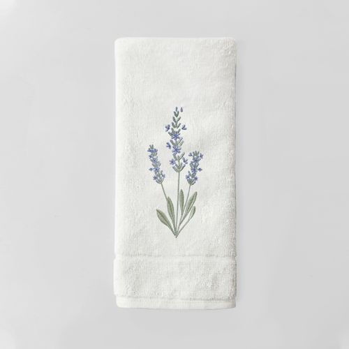 Toalla Bordada Lavanda Lila