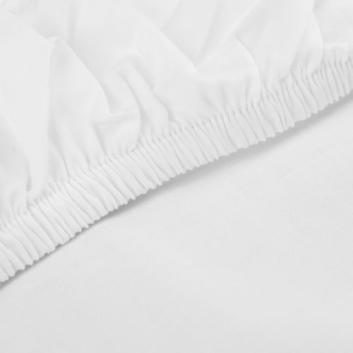 Sábana Bajera Básica Blanco 220 Hilos