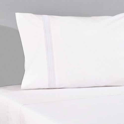 Set Sábana Básica Tres Espigas Blanco 220 Hilos