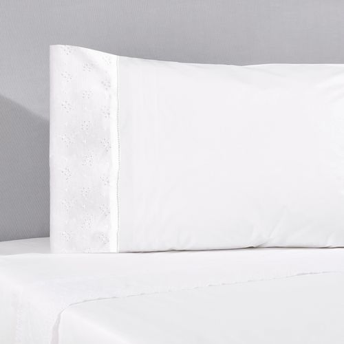 Set Sábana Clásica Blanco 220 Hilos