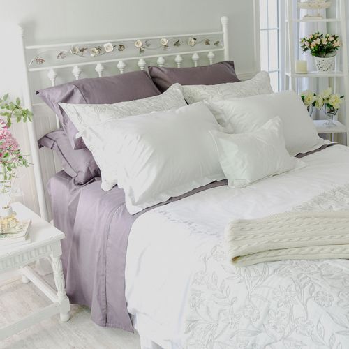 Set Sábana Lisa Uva 300 Hilos