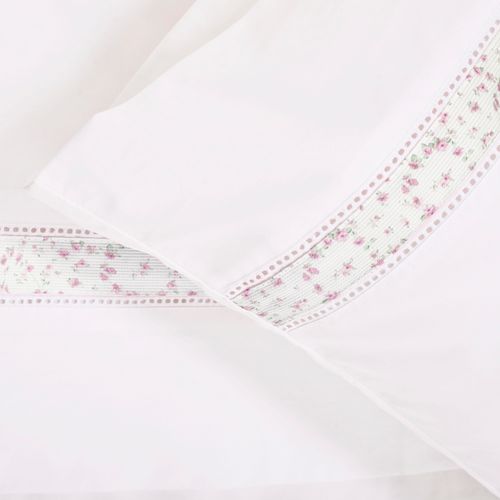 Set Sábana Estampada Basic Hellen Rosa 220 Hilos