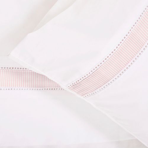 Set Sábana Estampada Basic Listada Rosa 220 Hilos