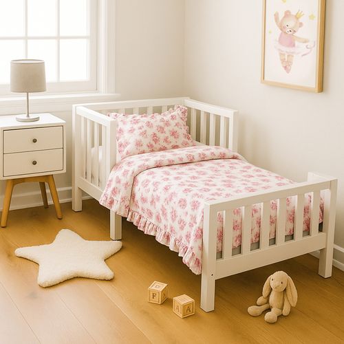 Plumón Estampado Vuelos Sara Rosa