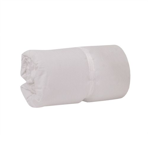 Plumón Básico Rayas Piqué Gris Cuna