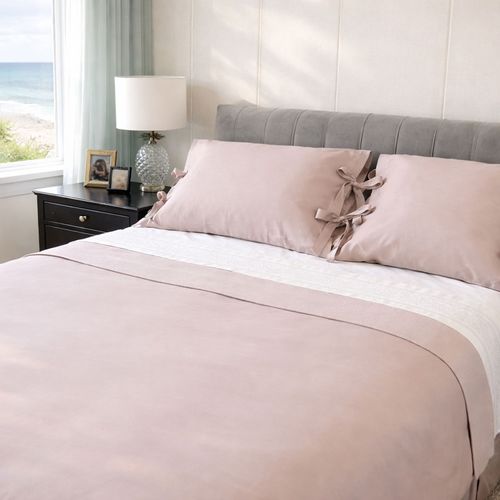 Cubreplumón Básico Reversible Piqué Nude